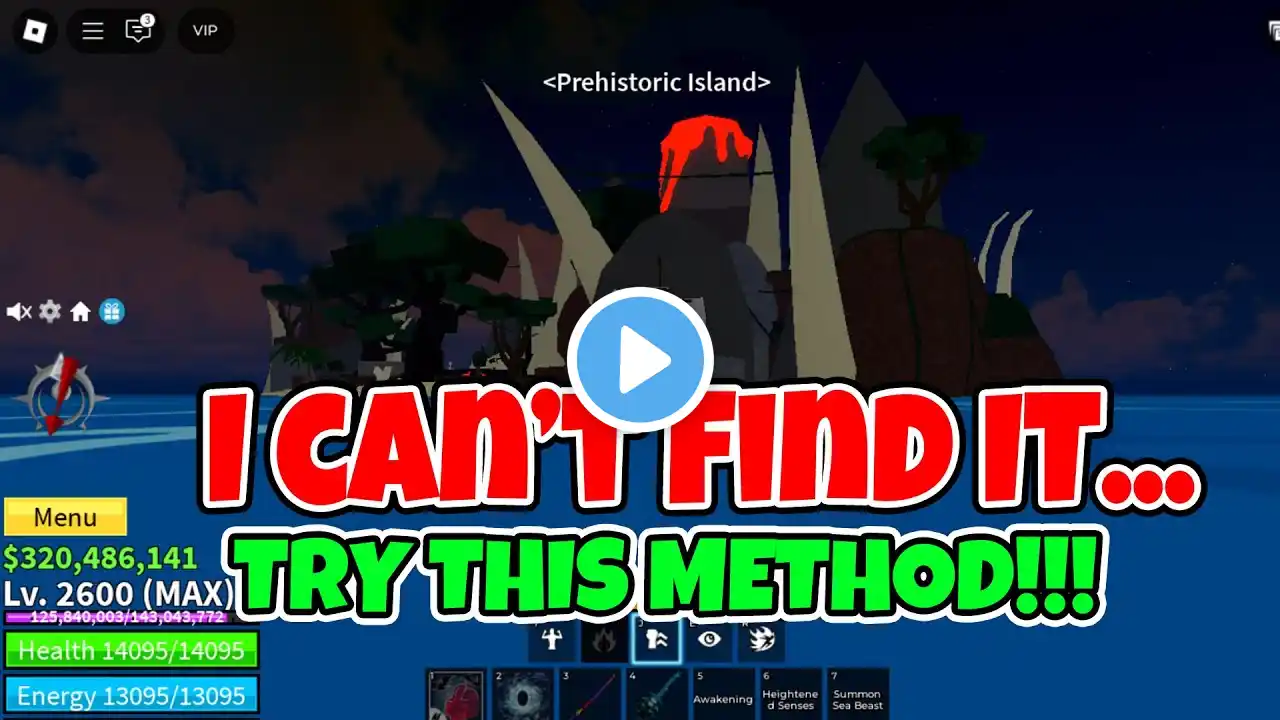 How to Spawn PREHISTORIC ISLAND (Volcano island) - Blox Fruits