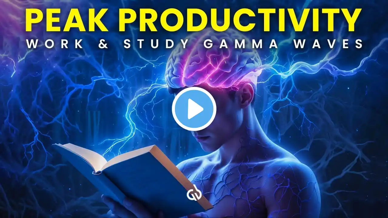 40 Hz Intense Productivity Gamma Waves for Work and Study, Powerful Binaural Beats