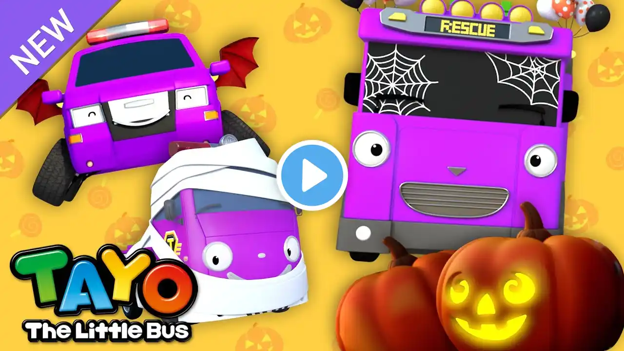 Tayo Spooky Halloween Songs | Knock Knock, Trick Or Treat? | RESCUE TAYO | Tayo the Little Bus