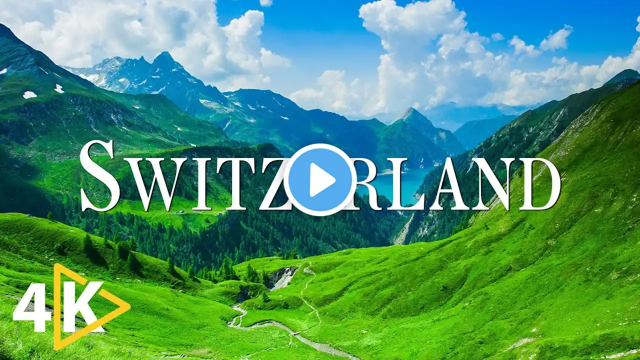 FLYING OVER SWITZERLAND (4K UHD) - Relaxing Music With Beautiful Nature Videos - 4K Video Ultra HD