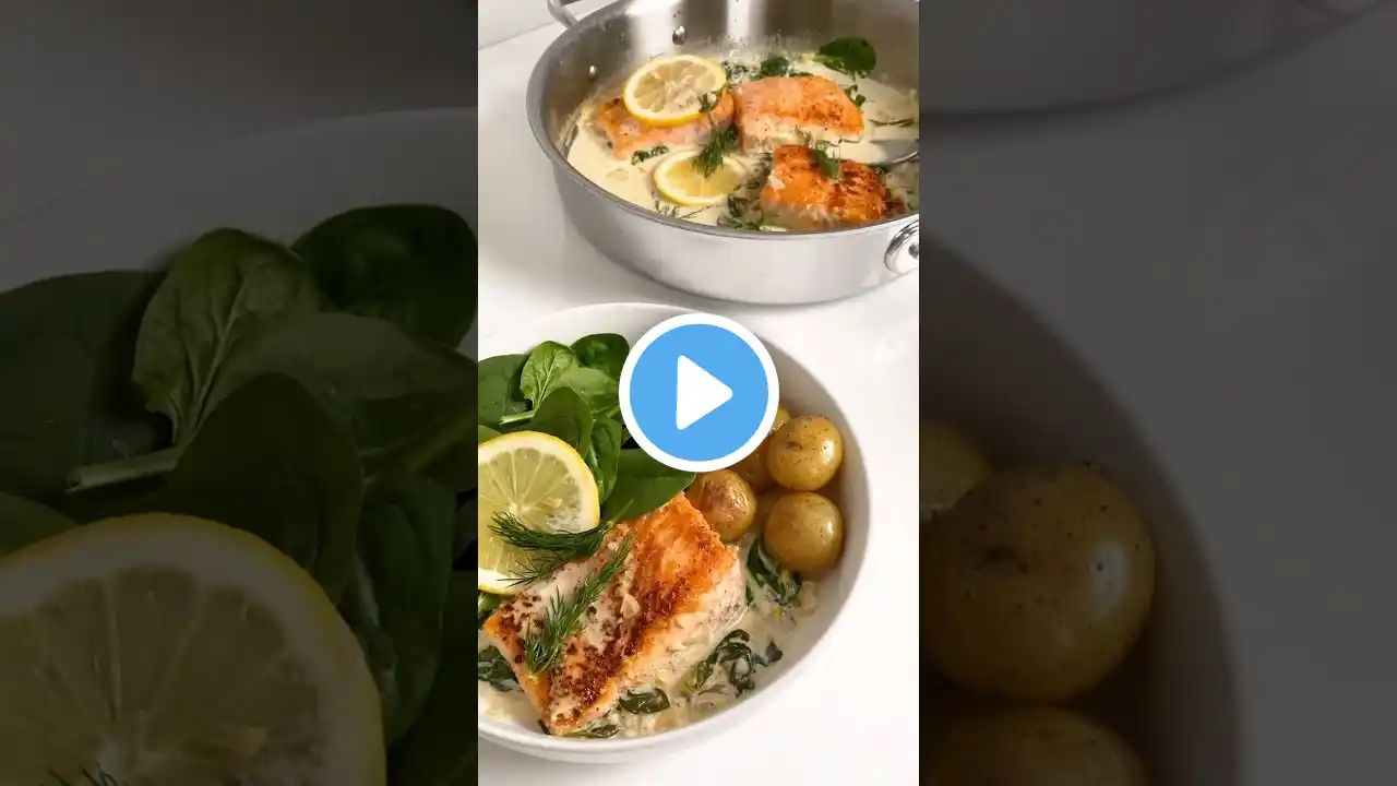 Lemon Garlic Salmon | One-pan Healthy 15 minutes recipe