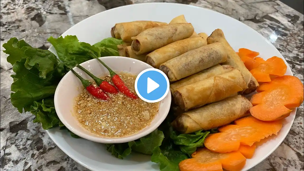 How to make Fried Springrolls (Cambodian Recipe)