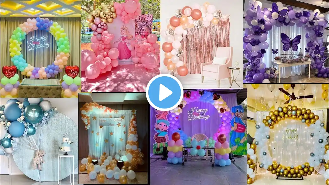 Birthday Decoration Ideas At Home/ Birthday Party Decoration Ideas/🎈Baloon Decoration Ideas home