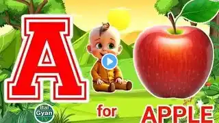 a for apple, b for ball, c for cat, a to z, alphabet fun world, Phonics Song-142