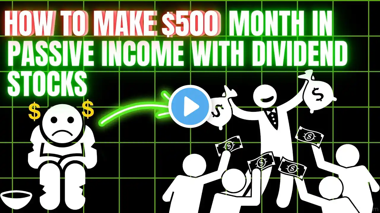 How to Make $500 A Month - Passive Income with Dividend Stocks