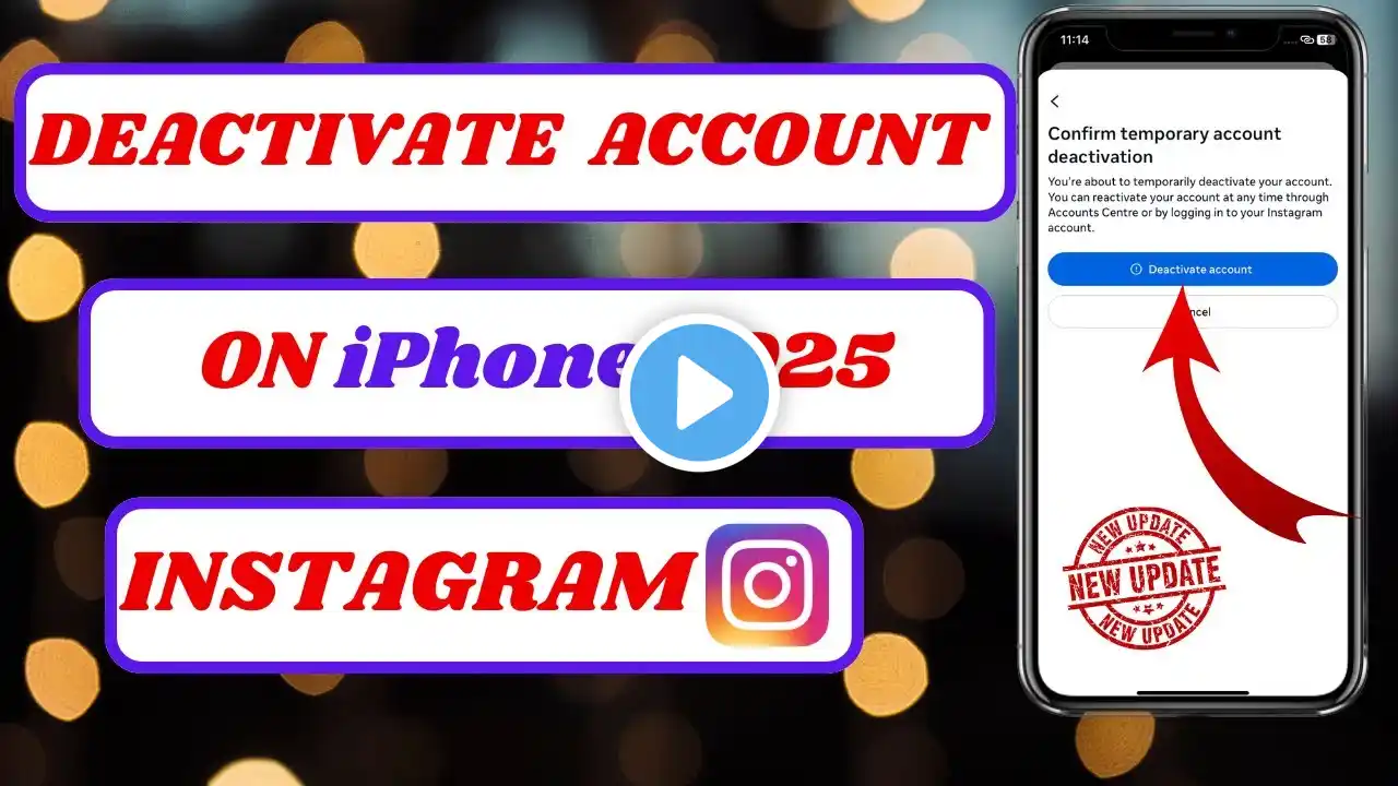 "How to Deactivate Instagram Account on iPhone (2025) – Step-by-Step Guide"