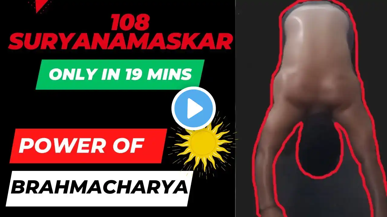 I did 108 suryanamaskar in 19 mins only 💪