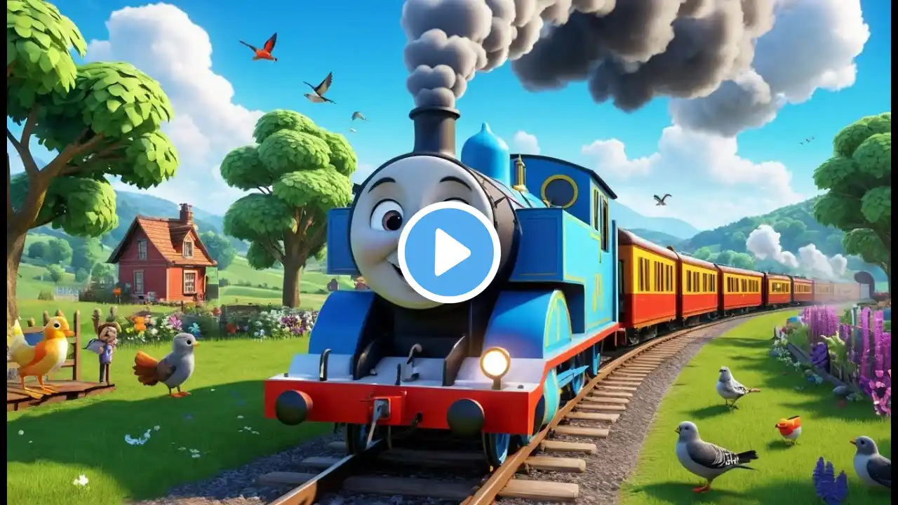 The Train on the Track Goes Choo Choo Rhyme Song | Popular Nursery Rhyme