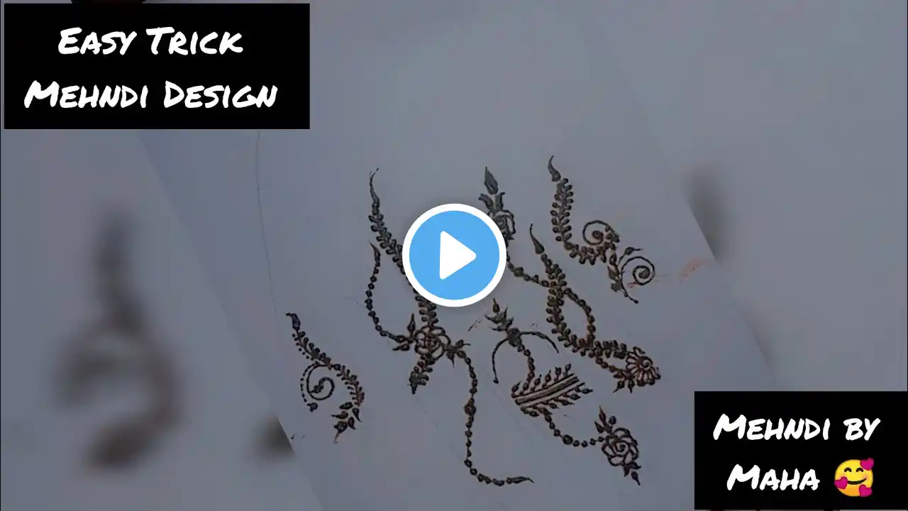 Simple Mehndi Design For Eid||back Hand Mehndi|| Easy Bel Mehndi Design New 2025||