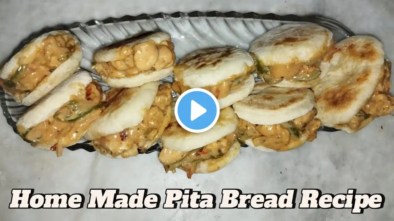 Pocket Shawarma Recipe | Homemade Pita Bread without Oven |Mini Chicken Pocket Shawarma easy Recipe