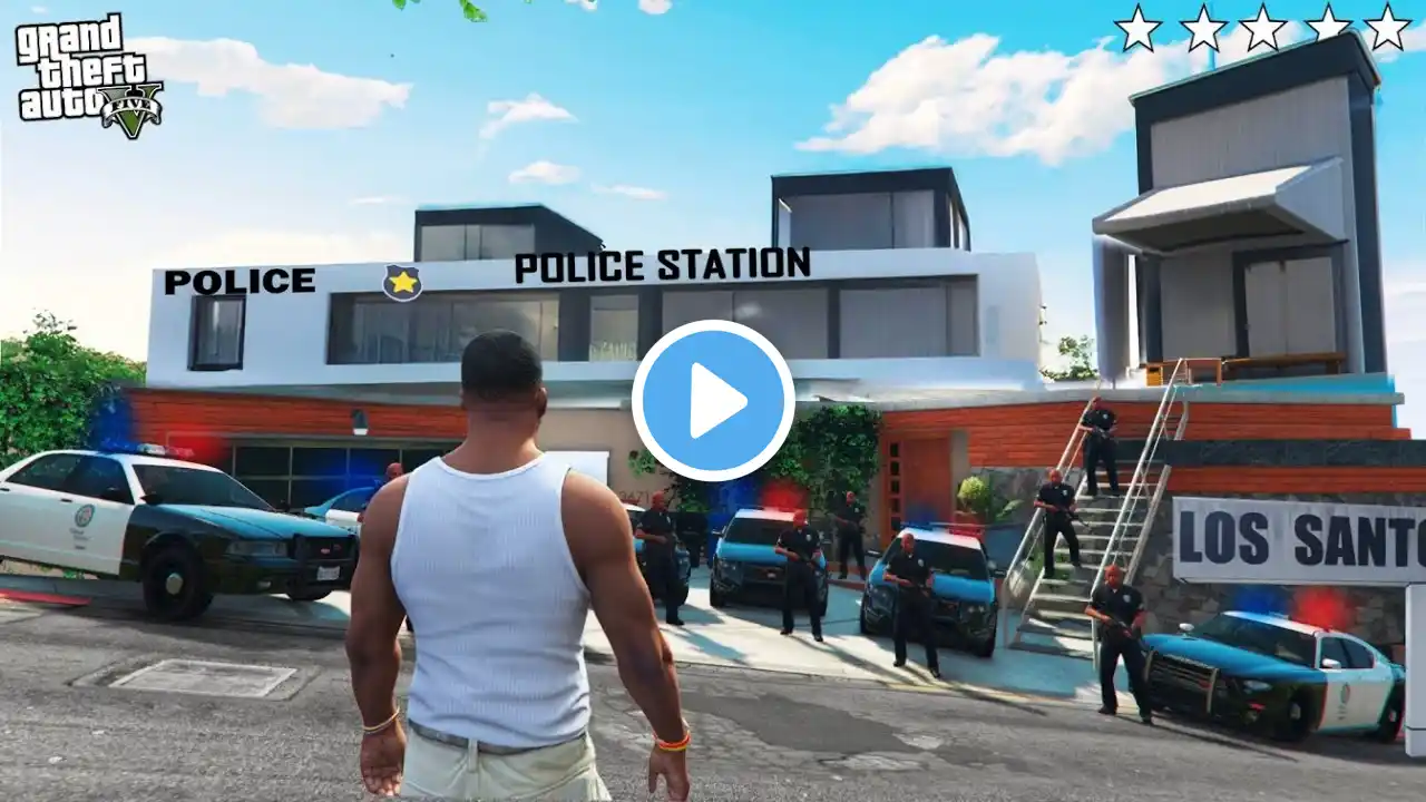 Franklin's House Turned into a POLICE STATION in GTA 5!