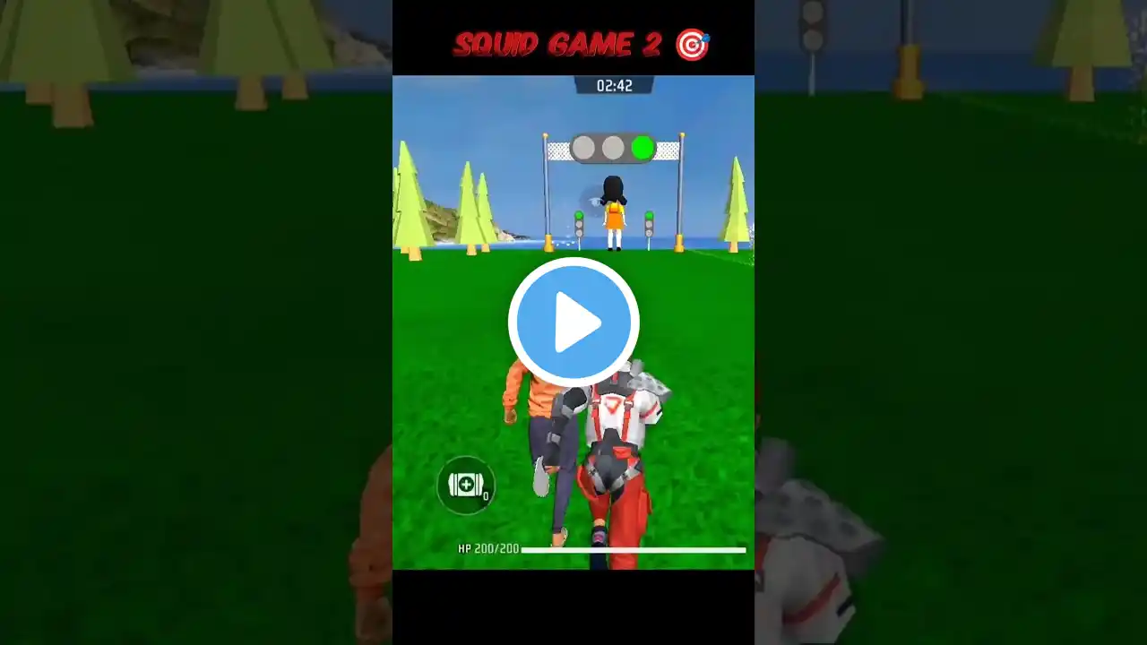 Squid game 2 impossible 🍷🗿! Red light green light! Squid game! ff squad games #squidgame #shortsfeed