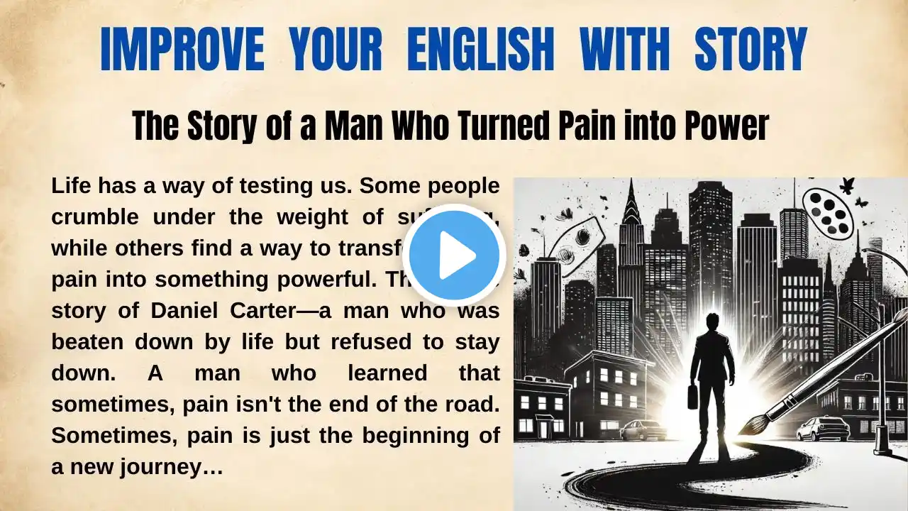 Improve Your English with Story ll  Pain into Power ll Learn English Story Level 2