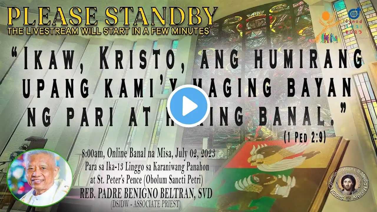 LIVE NOW: HOLY MASS 8:00am | Pagdiriwang ng Banal na Misa sa Dambana ni Hesus, ika-02 ng Hulyo 2023