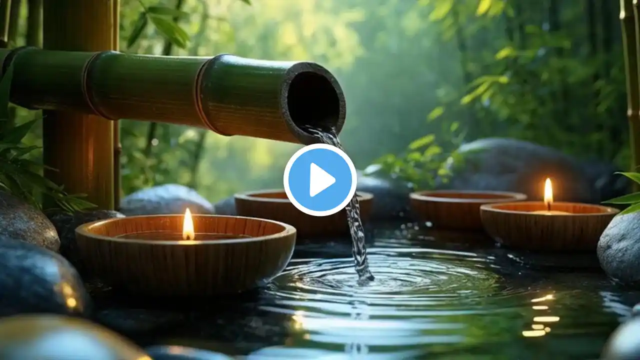 Bamboo Water Fountain Healing 24/7 自然の音とともに音楽をリラックス バンブーウォーターファウンテン 【癒し音楽BGM】