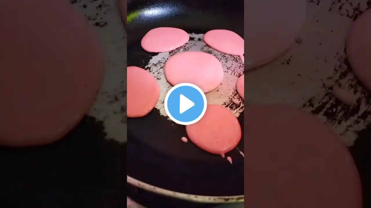 #shorts #easy pancake recipe 🥞😋🤤#pink pancake #yammy #tasty #youtubeshorts