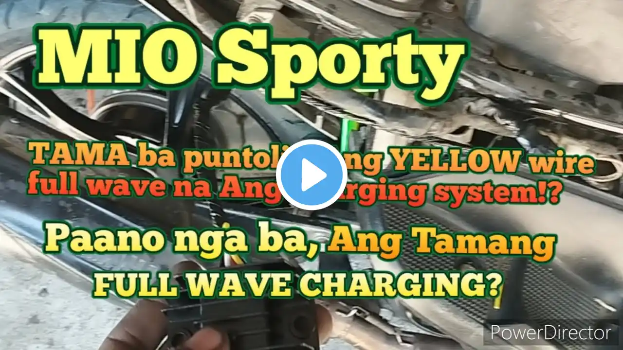 Yamaha Mio SPORTY, Paano nga ba,Ang TAMANG FULL WAVE CHARGING SYSTEM?