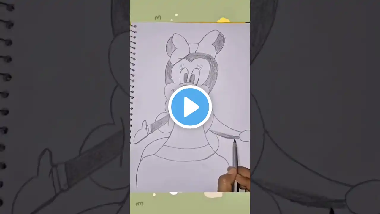 How to Draw Mickey Mouse (Step by Step) #shorts #drawing