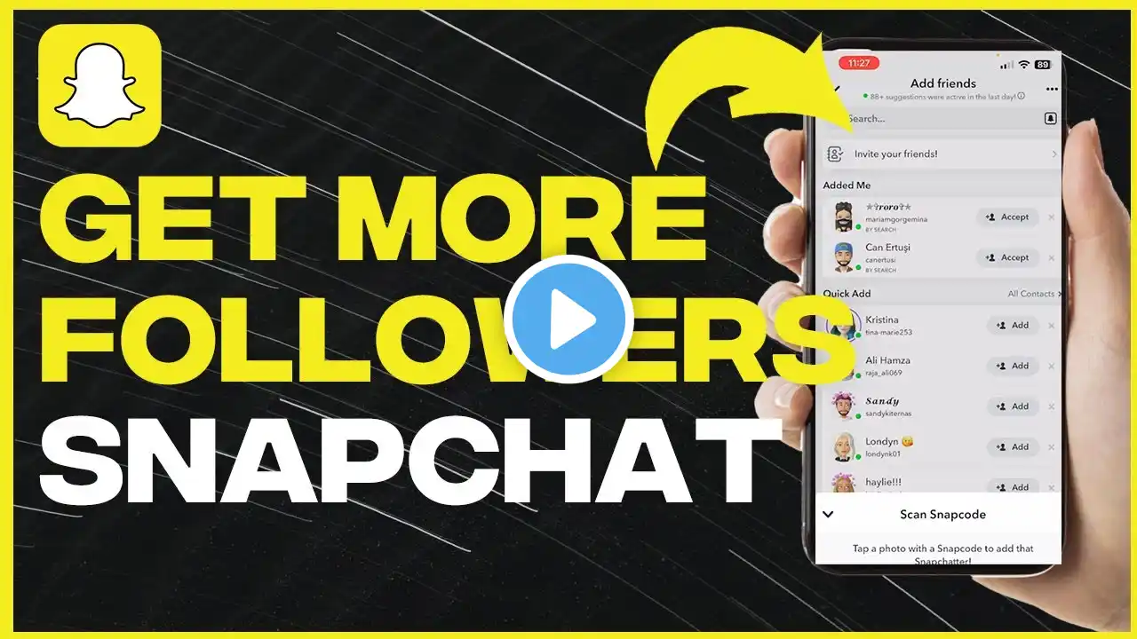 How To Get More Friends And Followers On Snapchat - Full Tutorial