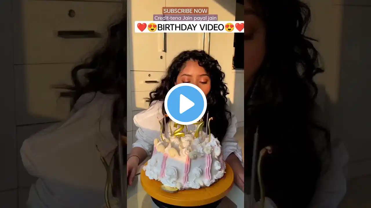 (credit-tena payal Jain) BIRTHDAY VIDEO🥳 TENA JAIN 😍❤️✨. NEW VIDEO😍❤️ #shorts #yputubeshorts #viral