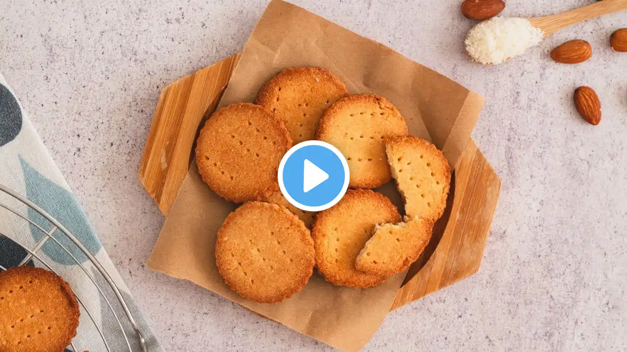 Keto Almond Flour Shortbread Cookies | Crispy & Delicious Holiday Treat!