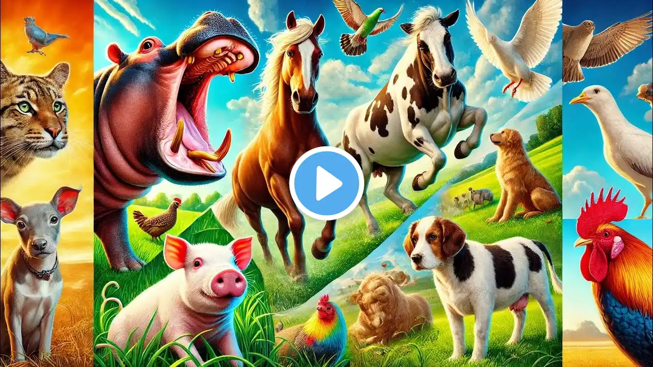 Hilarious Moments with CuteFarm Animals: Cows, Pigs, andDogs in Action!