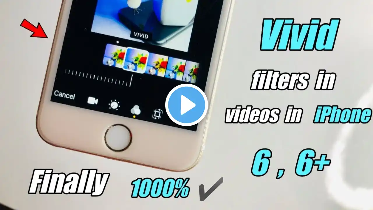 How to get Vivid filter in iPhone 6 Videos || How to apply vivid filter in videos