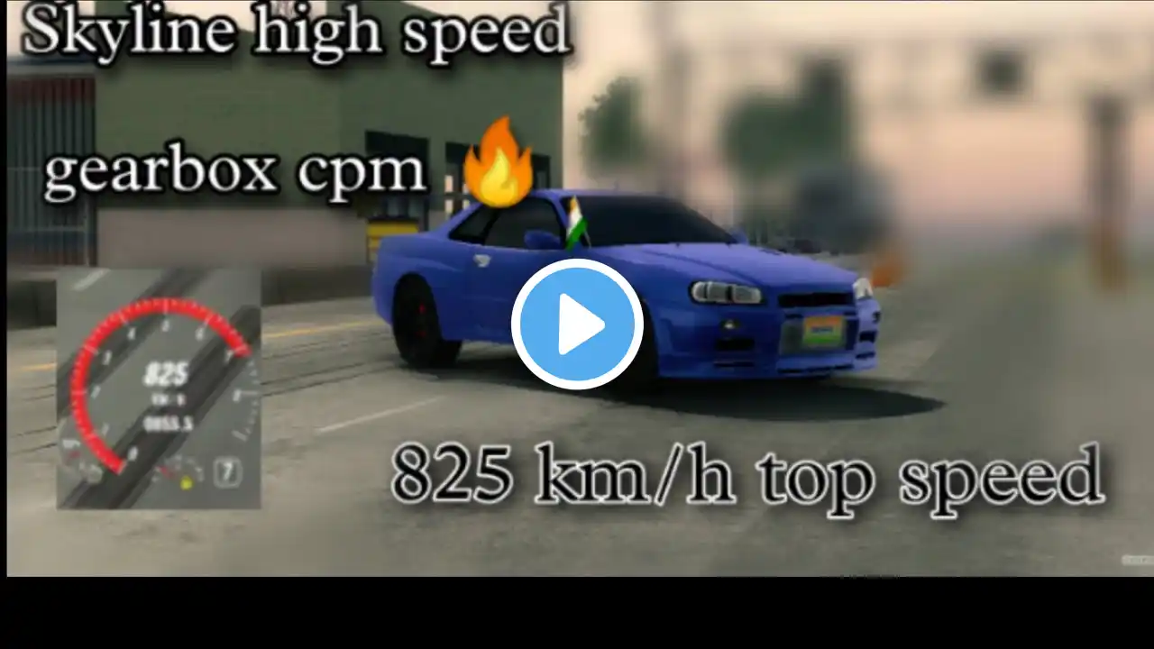 Nissan GTR 34 825 km/h top speed gearbox car parking multiplayer 😱