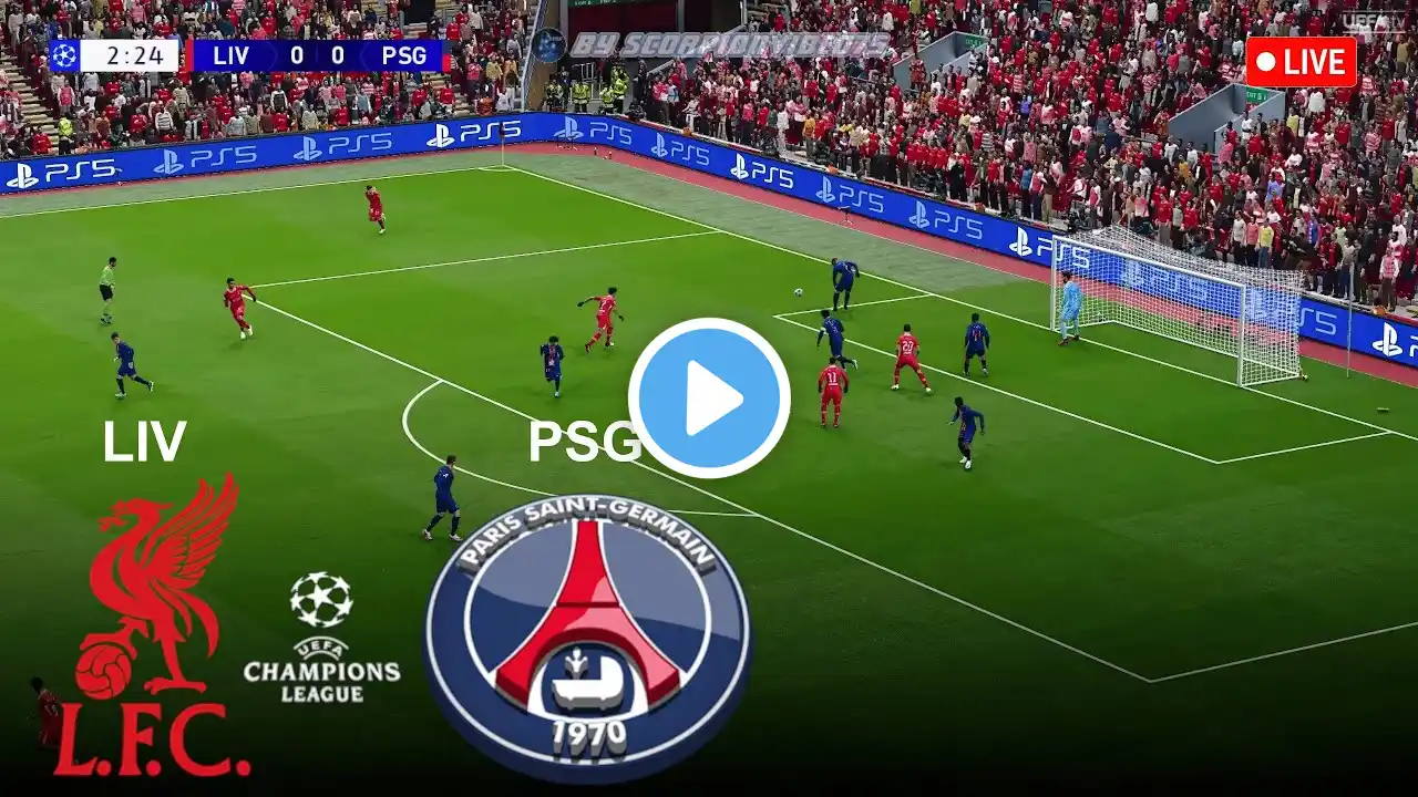 🔴 LIVE • Liverpool vs PSG • Round of 16, second leg • UEFA Champions League 2024/25