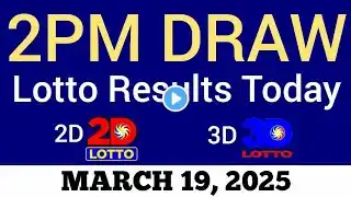 Lotto Result Today 2pm March 19 2025 Swertres Ez2 PCSO Live Result