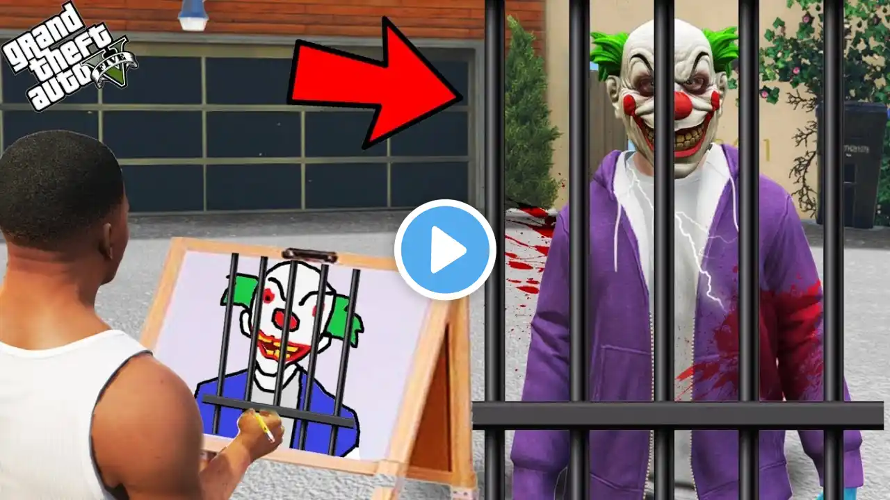 Franklin Uses Magical Painting To Become The Most Dangerous Joker In Gta 5