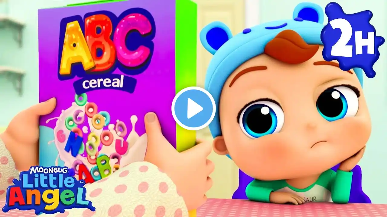 Learn the ABCs at Breakfast! | Little Angel | Fun Kids Songs | Nursery Rhymes