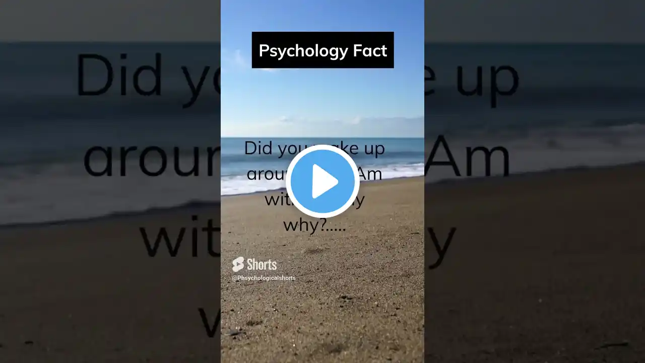 Psychology Fact | Did you wake up around 3:00 Am without any reason?...... #shorts
