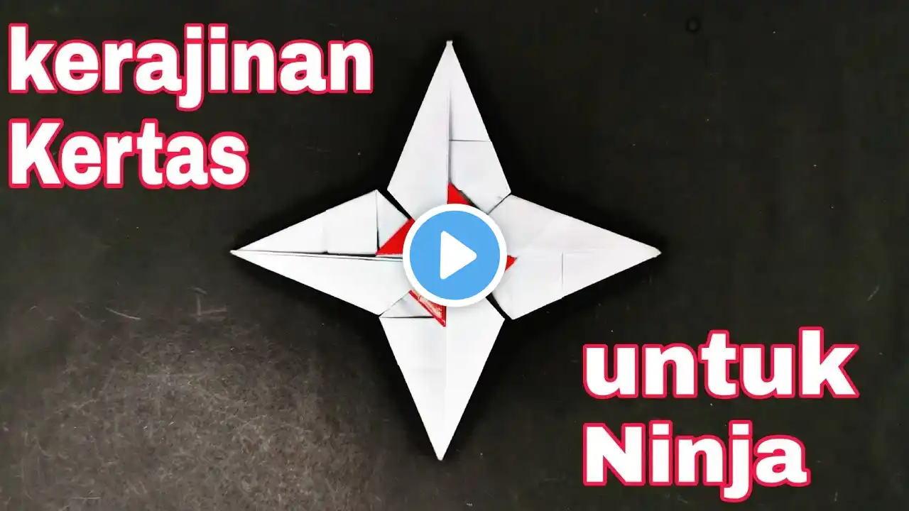 Ninja Star | Cara membuat mainan dari kertas | membuat Shuriken Origami " Origami Shuriken naruto "