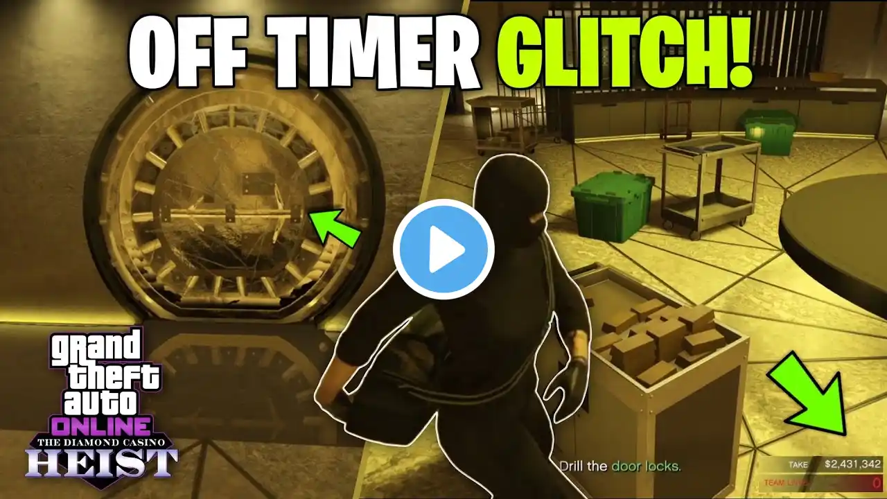 Casino Heist Vault Door Glitch Using Buffered Ledge Grab | GTA Online