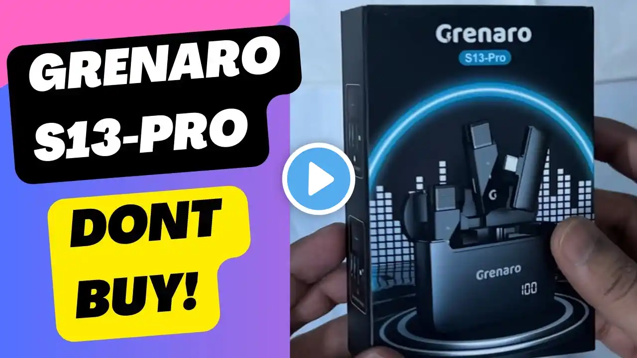 Grenaro S13 Pro Wireless Mic Review | Real Sound Test & Performance | Best Budget Mic for YouTube?