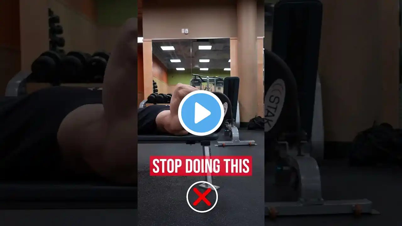 ❌ Stop doing skull crushers like this (triceps workout) #shorts #exercise #triceps