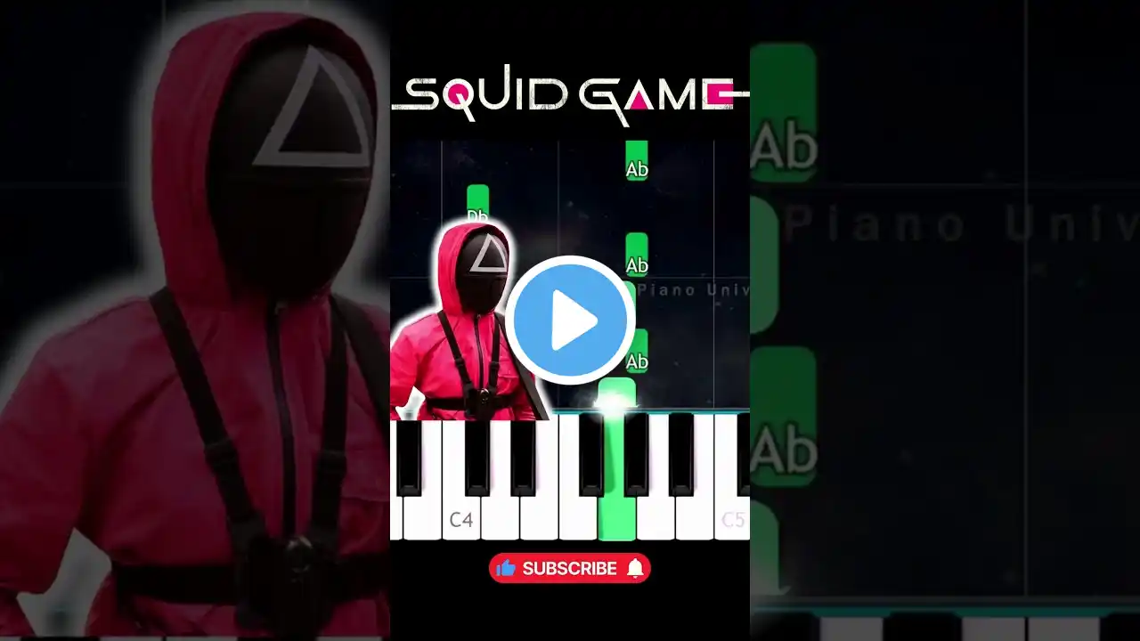 👆 learn to play SQUID GAME 2 Theme 🎹 EASY Piano TUTORIAL