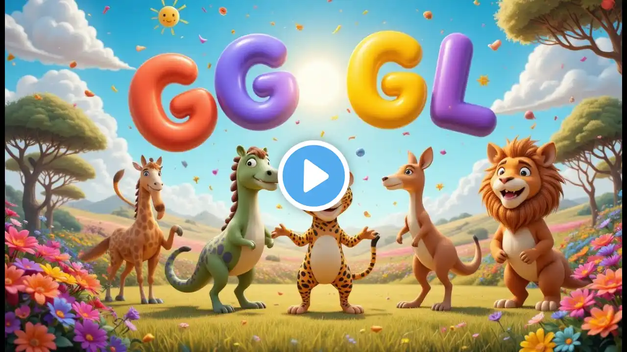 G to L Song | Fun Alphabet Rhyme with Animal Names for Kids