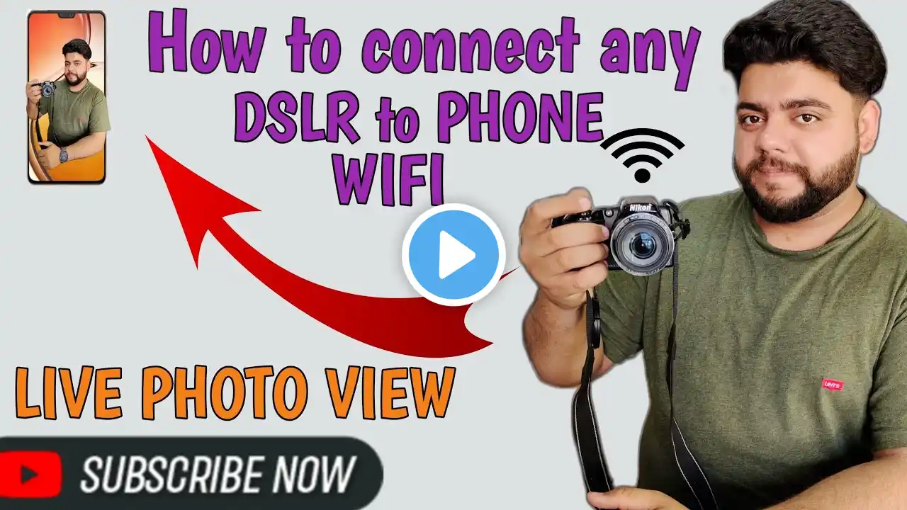 How to connect DSLR to mobile without cable | Use your Mobile phone As a Remote Control to your DSLR