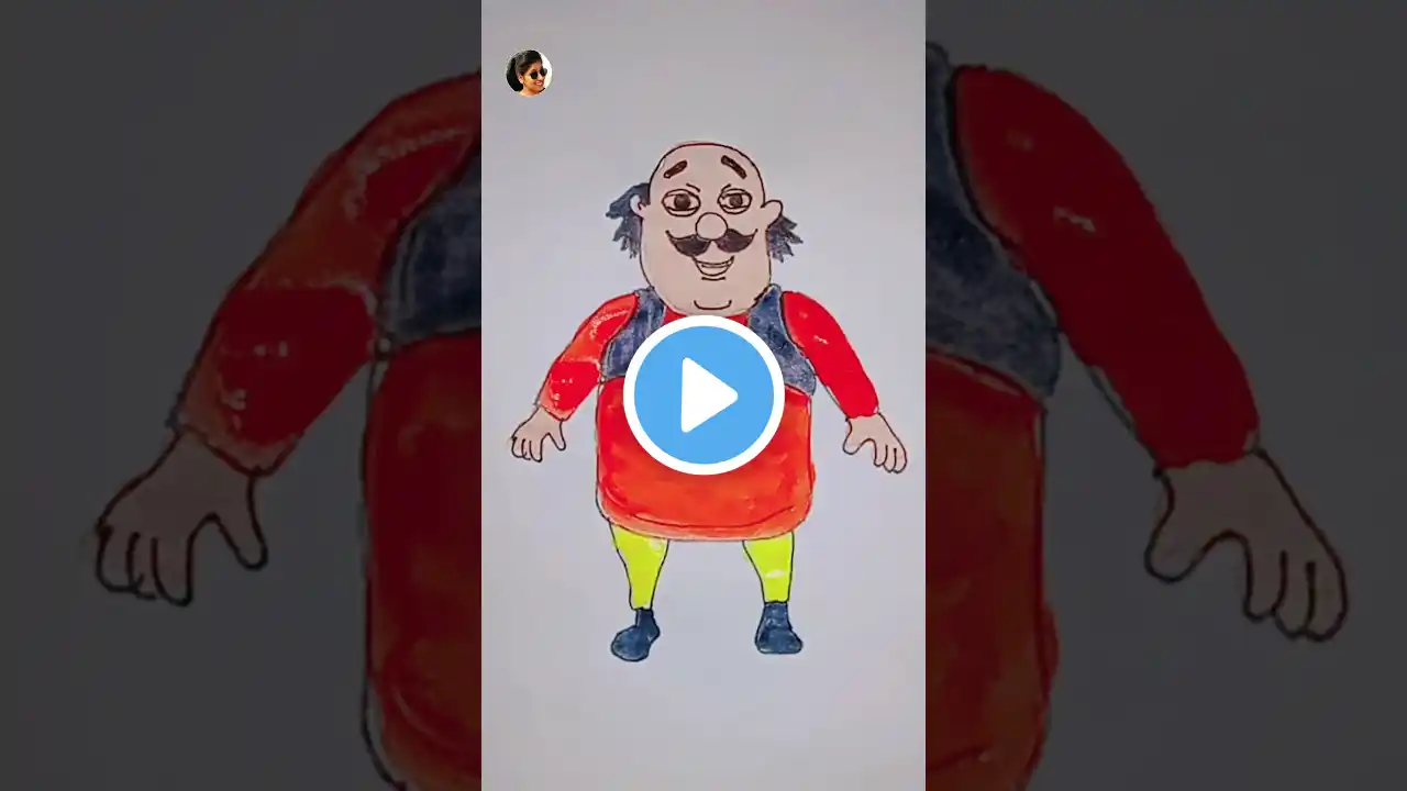 How to draw motu drawing // motu patlu voot kids // #shotrs #motupatlu