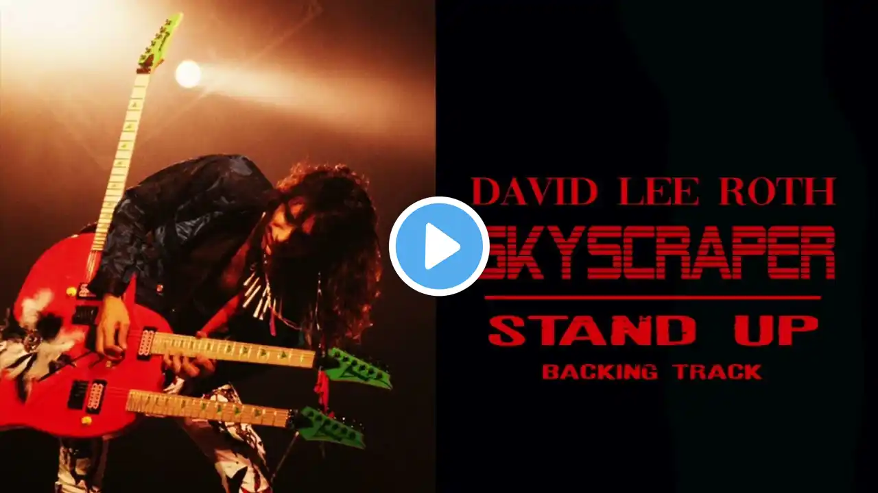 David Lee Roth - Stand Up - Steve Vai - Guitar Backing Track with Vocals