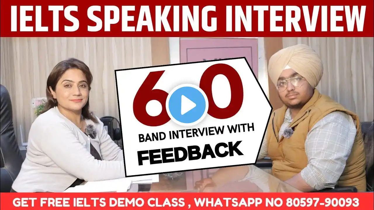 IELTS Speaking Interview 6 Band / Sapna Dhamija | Speaking Test