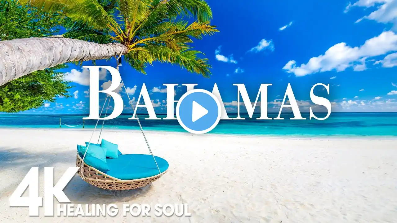 BAHAMAS NATURE in 4K UHD Drone Film + Relaxing Piano Music for Stress Relief, Sleep, Spa, Yoga, Cafe