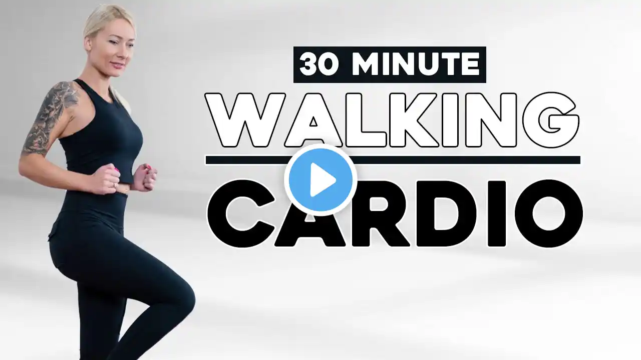 30 minute Walking Workout at home // Fun Low Impact Cardio! Knee Friendly