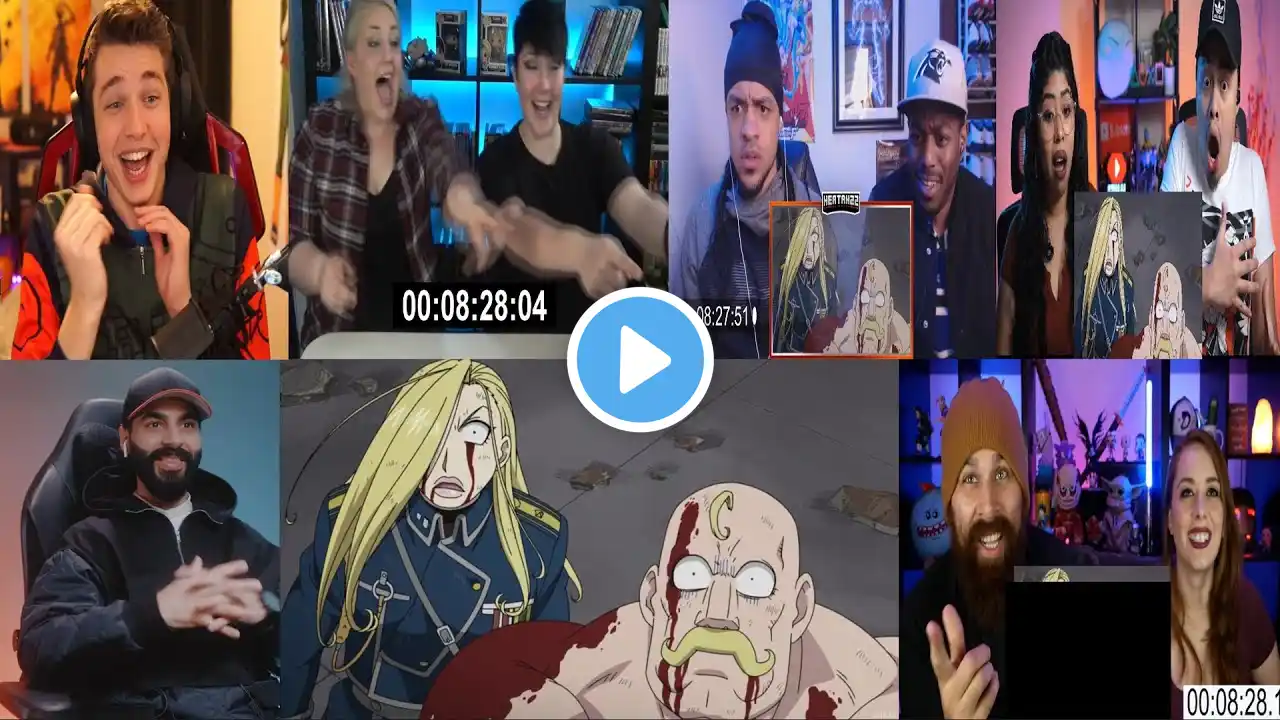 FULLMETAL ALCHEMIST : BROTHERHOOD EPISODE 55 REACTION MASHUP!!