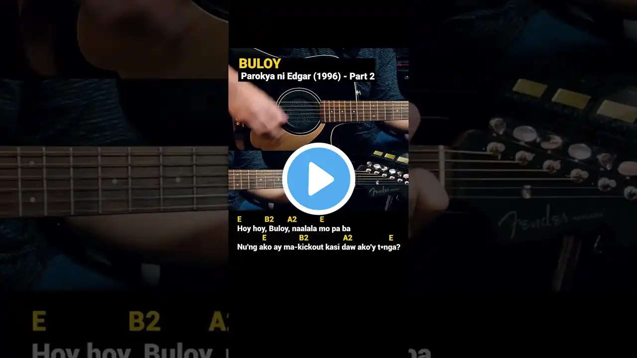 Buloy - Parokya ni Edgar (1996) Easy Guitar Chords Tutorial with Lyrics Part 2 SHORTS REELS