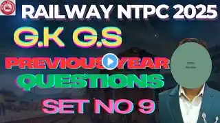 Railway NTPC, GROUP D Previous year Question paper9⁉️Top 30 important questions 2025 ! Static GK#rrb