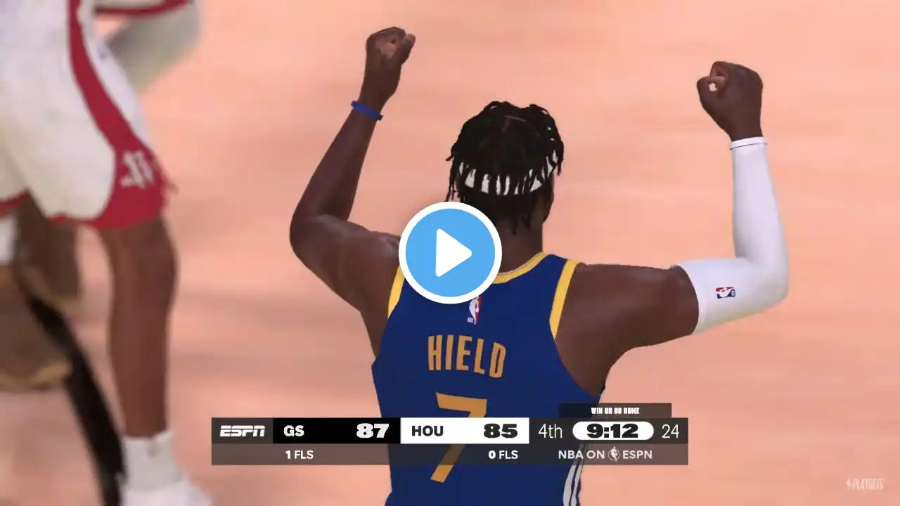 NBA 2K25 Playoffs Mode | ROCKETS vs WARRIORS FULL GAME 7 SIMULATION