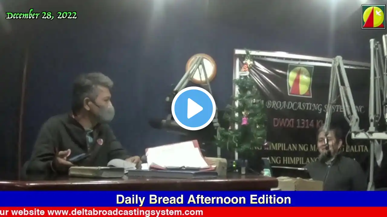 DWXI 1314 AM Livestream (Wednesay - December 28, 2022 )#dailybreadafternoonedition